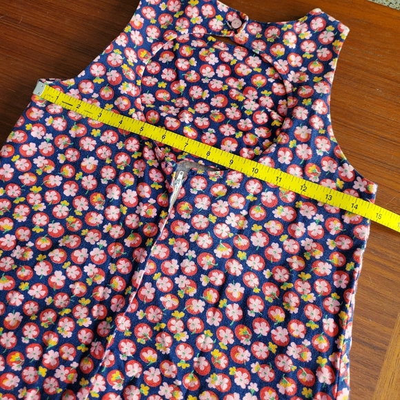 Vintage 70s Midi mod flower dress - Picture 10 of 11